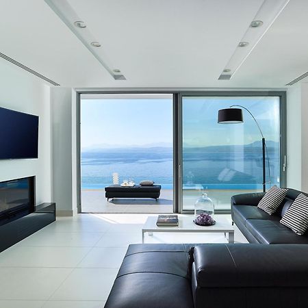 Beachfront Villa In Crete - Epavli Luxury Villa Agia Pelagia  Exterior photo