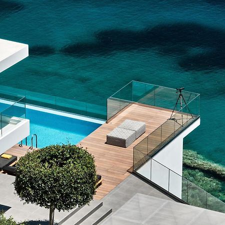 Beachfront Villa In Crete - Epavli Luxury Villa Agia Pelagia  Exterior photo