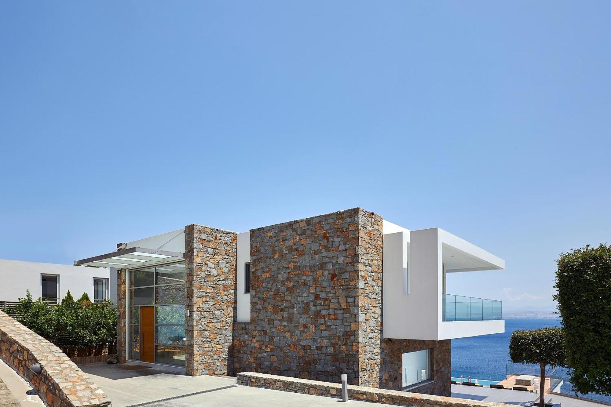 Beachfront Villa In Crete - Epavli Luxury Villa Agia Pelagia  Exterior photo