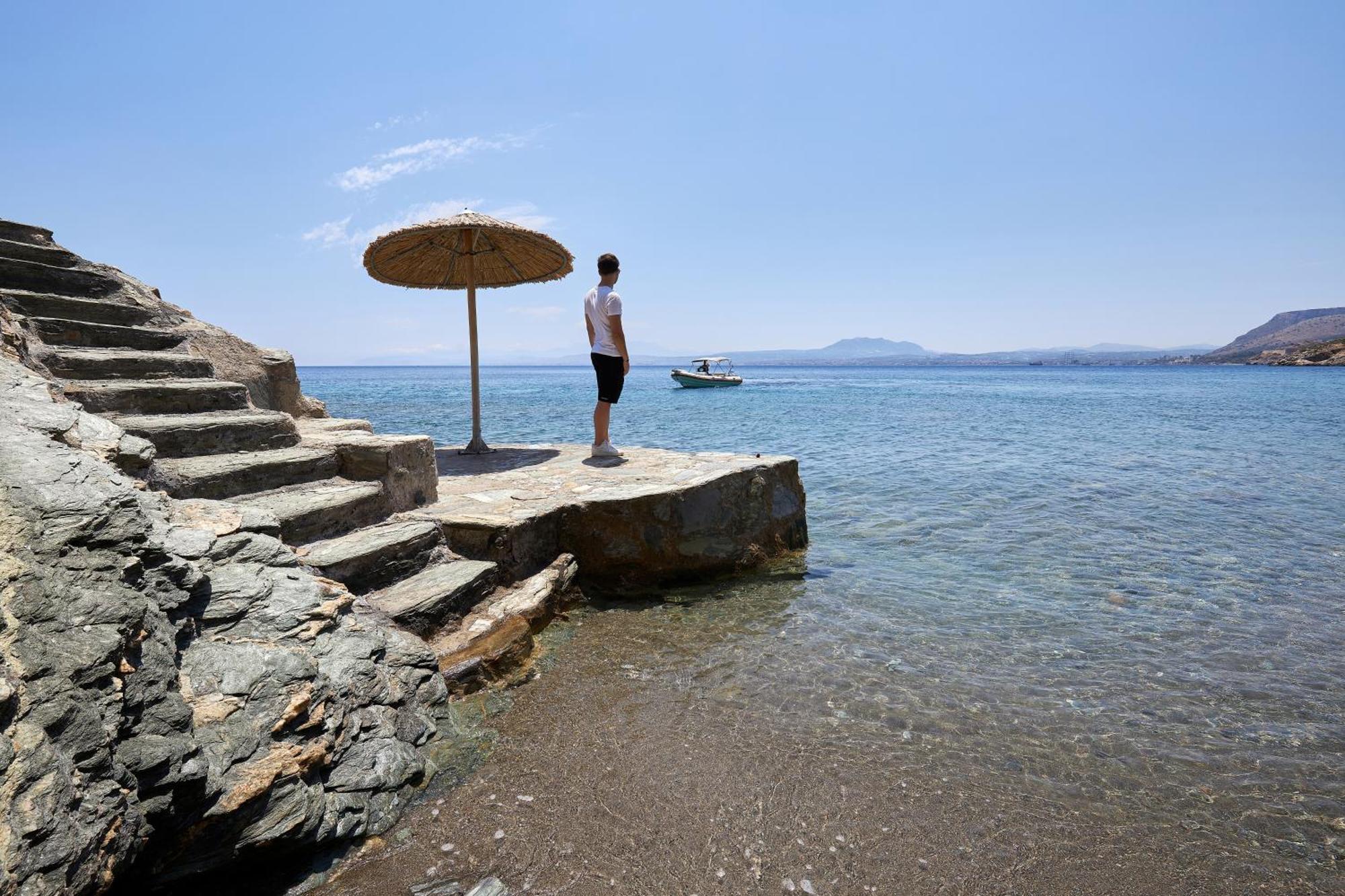 Beachfront Villa In Crete - Epavli Luxury Villa Agia Pelagia  Exterior photo