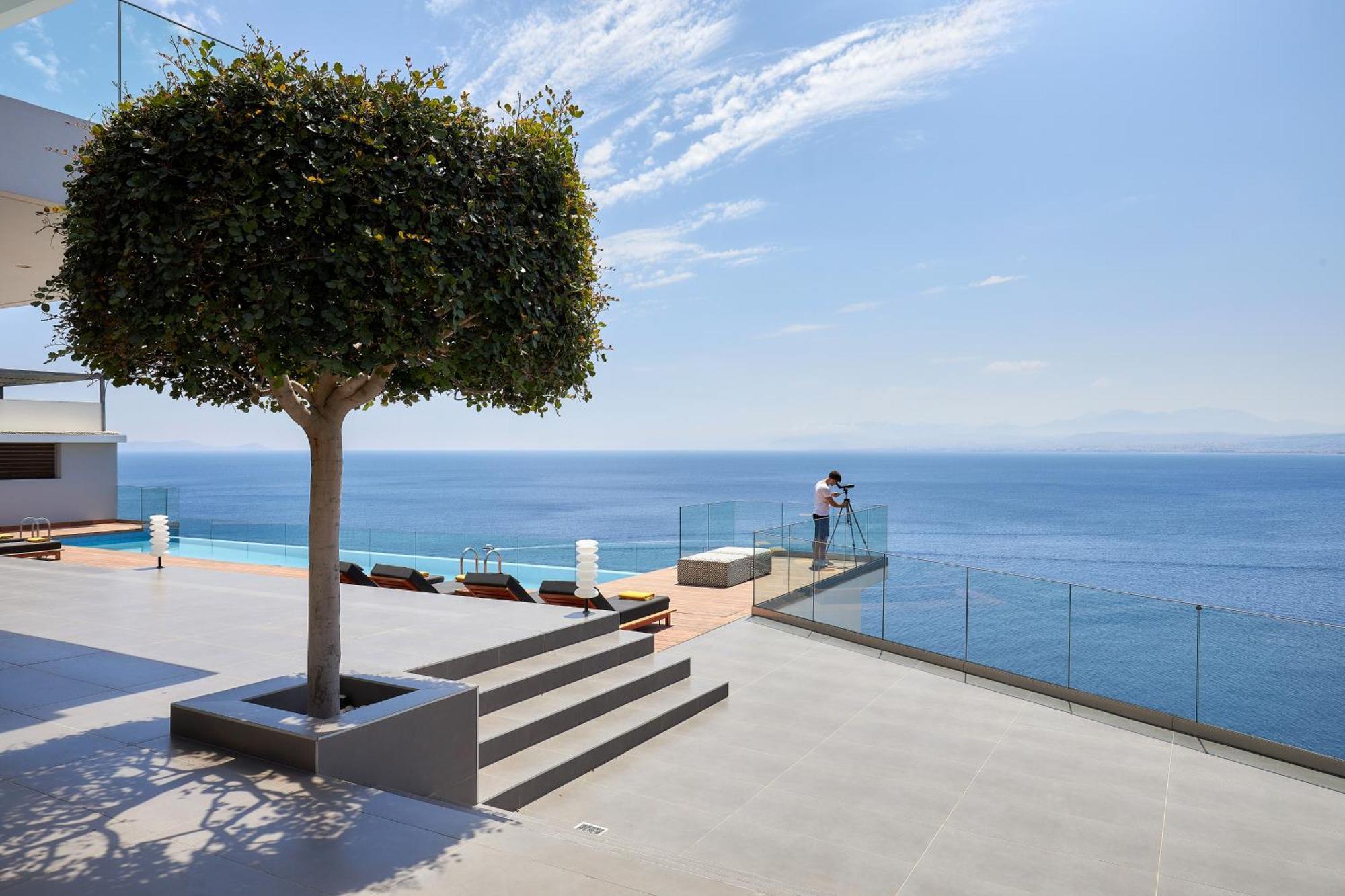 Beachfront Villa In Crete - Epavli Luxury Villa Agia Pelagia  Exterior photo