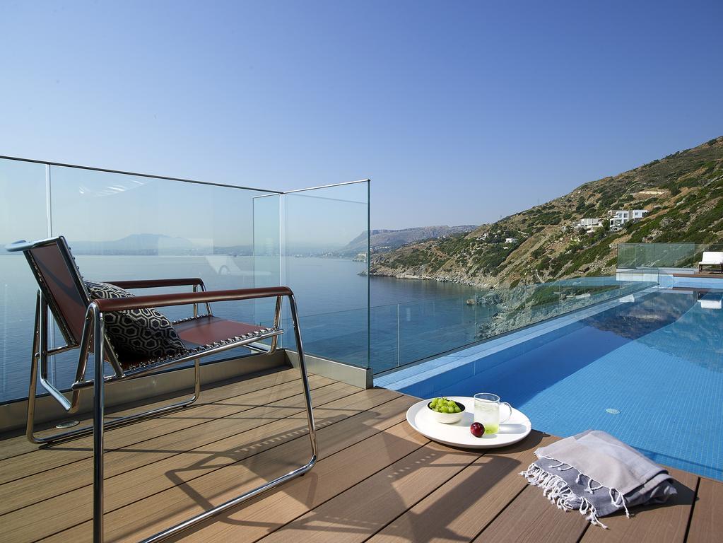 Beachfront Villa In Crete - Epavli Luxury Villa Agia Pelagia  Exterior photo