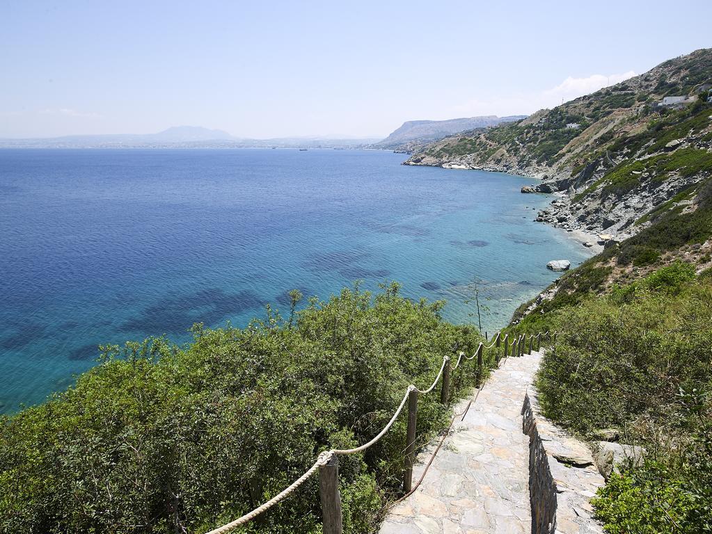 Beachfront Villa In Crete - Epavli Luxury Villa Agia Pelagia  Exterior photo