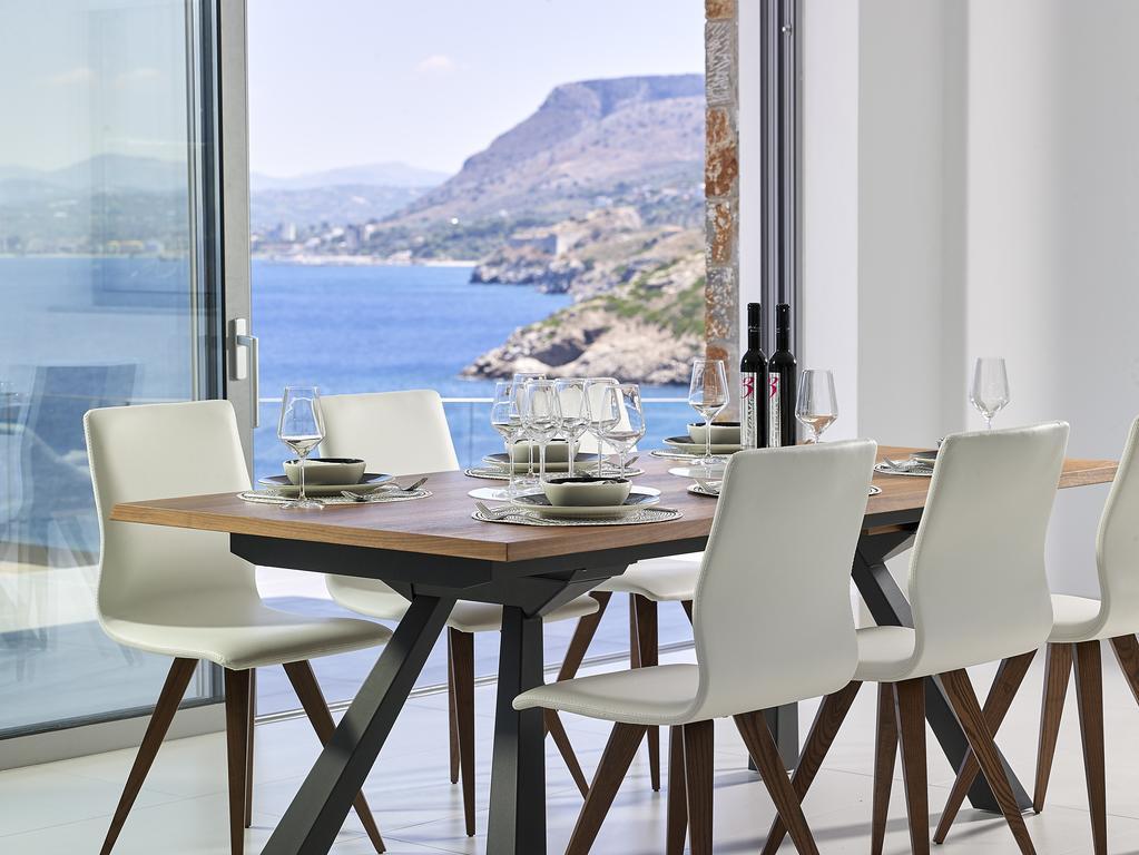 Beachfront Villa In Crete - Epavli Luxury Villa Agia Pelagia  Exterior photo